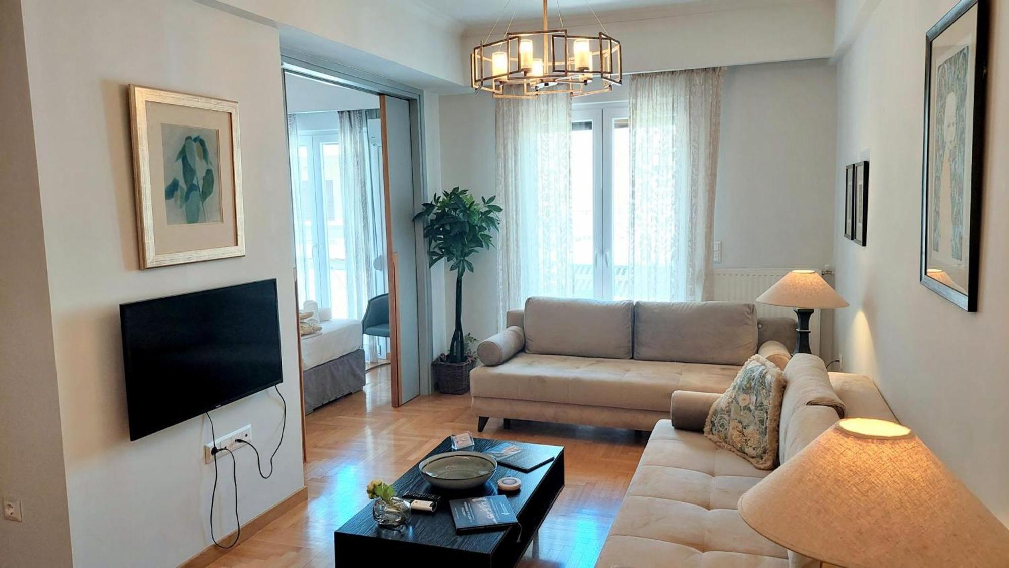 Elegant Apartment In Acropolis Aten Exteriör bild