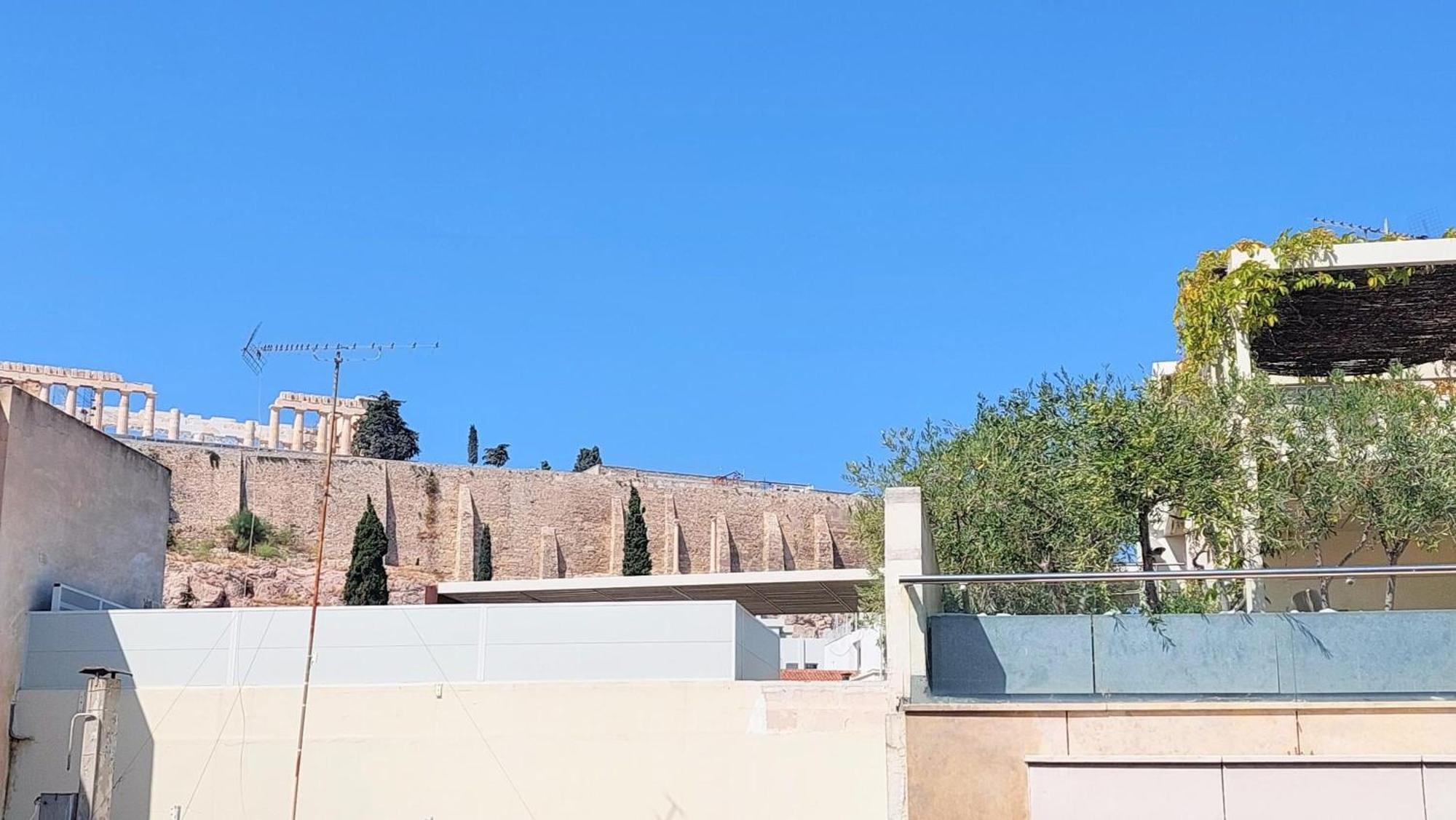 Elegant Apartment In Acropolis Aten Exteriör bild